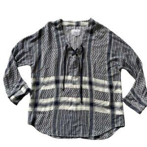 Rails Monochrome Textured Top